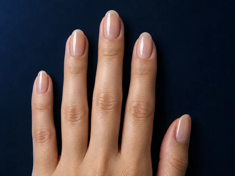 A client’s hand with a coating: at first glance everything looks even