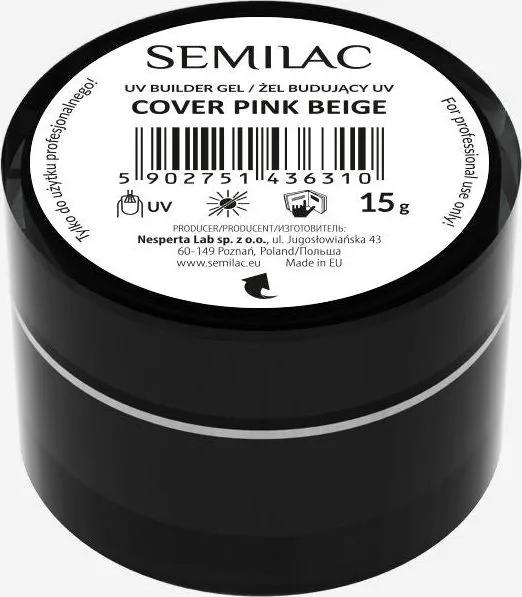 Semilac Builder Gel Cover (Super Rose, Pink Beige, Warm Beige, Pink Milk)