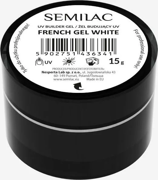 Semilac Builder Gel French White