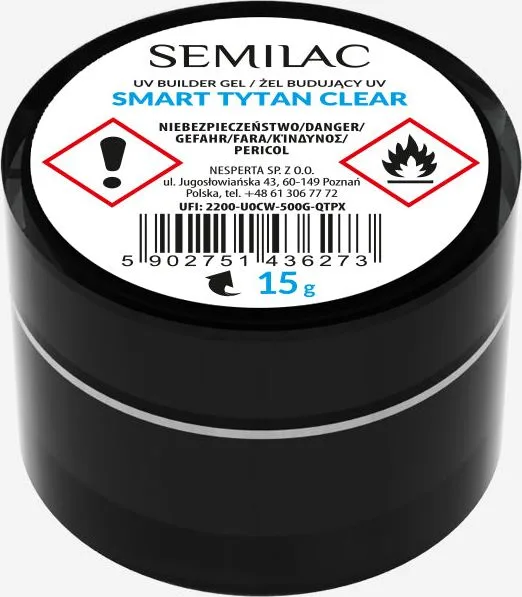 Semilac Builder Gel Smart Tytan Clear
