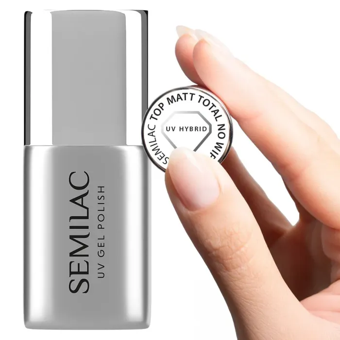 Semilac Top Mat Total No Wipe UV Gel Polish